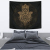 Gold Hansa Hand Mandala Wall Tapestry