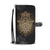 Gold Hansa Hand Mandala Wallet Phone Case