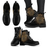 Gold Hansa Hand Mandala Women & Men Leather Boots