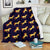 Gold Horse Pattern Fleece Blanket