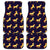 Gold Horse Pattern Front and Back Car Floor Mats