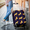 Gold Horse Pattern Luggage Cover Protector