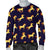 Gold Horse Pattern Men Crewneck Sweatshirt