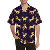 Gold Horse Pattern Men Hawaiian Shirt