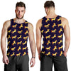 Gold Horse Pattern Men Tank Top