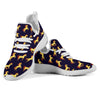 Gold Horse Pattern Mesh Knit Sneakers Shoes