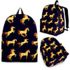 Gold Horse Pattern Premium Backpack