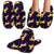 Gold Horse Pattern Slippers