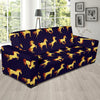 Gold Horse Pattern Sofa Slipcover-JORJUNE.COM