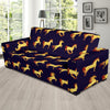 Gold Horse Pattern Sofa Slipcover-JORJUNE.COM