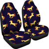 Gold Horse Pattern Universal Fit Car Seat Covers