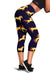 Gold Horse Pattern Women Capris