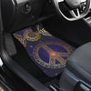 Gold Mandala Peace Car Floor Mats