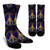 Gold Mandala Peace Crew Socks