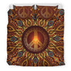 Gold Mandala Peace Duvet Cover Bedding Set