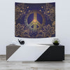 Gold Mandala Peace Wall Tapestry