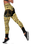 Gold Mandala Peace Women Leggings