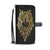 Gold Ornamental Owl Wallet Phone Case