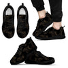 Gold Owl Pattern Men Sneakers