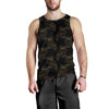 Gold Owl Pattern Men Tank Top