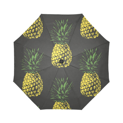 Gold Pineapple Automatic Foldable Umbrella