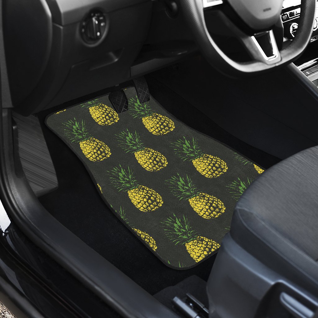 Gold Pineapple Car Floor Mats
