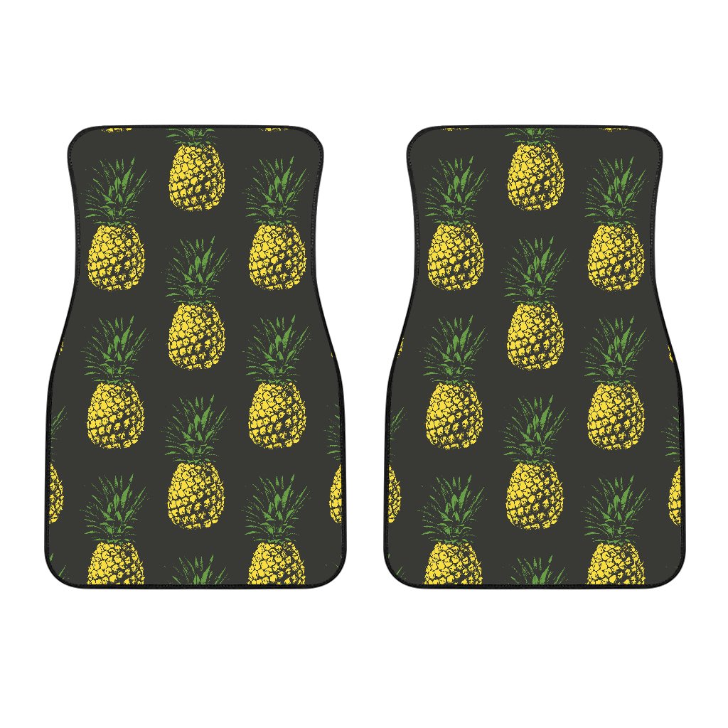 Gold Pineapple Car Floor Mats
