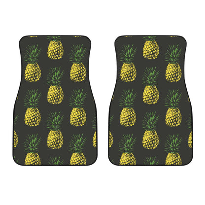 Gold Pineapple Car Floor Mats