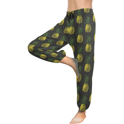 Gold Pineapple Harem Pants