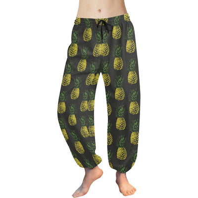 Gold Pineapple Harem Pants