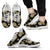 Gold Pineapple Hibiscus Men Sneakers