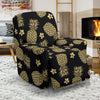 Gold Pineapple Hibiscus Recliner Slipcover-JORJUNE.COM