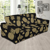 Gold Pineapple Hibiscus Sofa Slipcover-JORJUNE.COM