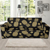 Gold Pineapple Hibiscus Sofa Slipcover-JORJUNE.COM