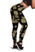 Gold Pineapple Hibiscus Women Leggings