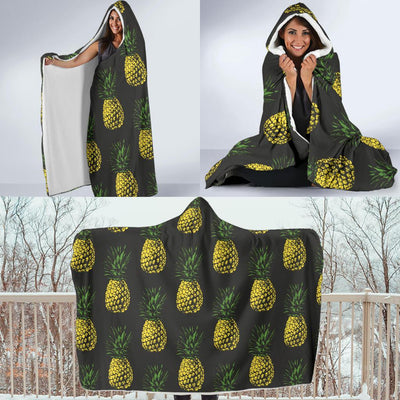 Gold Pineapple Hooded Blanket-JORJUNE.COM