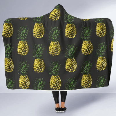 Gold Pineapple Hooded Blanket-JORJUNE.COM