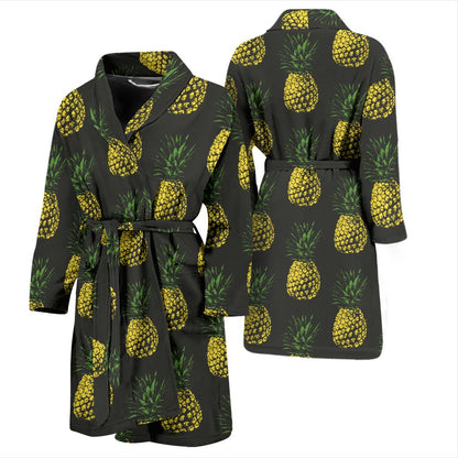 Gold Pineapple Men Bath Robe