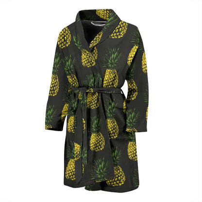 Gold Pineapple Men Bath Robe