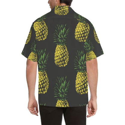 Gold Pineapple Men Hawaiian Shirt