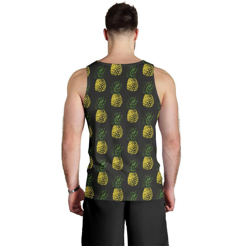 Gold Pineapple Men Tank Top