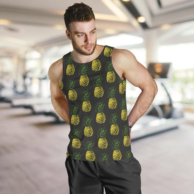 Gold Pineapple Men Tank Top