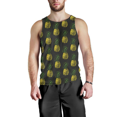 Gold Pineapple Men Tank Top