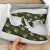 Gold Pineapple Mesh Knit Sneakers Shoes