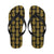 Gold Pineapple Pattern Print Design PP011 Flip Flops-JorJune