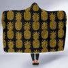 Gold Pineapple Pattern Print Design PP011 Hooded Blanket-JORJUNE.COM