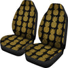 Gold Pineapple Pattern Print Design PP011 Universal Fit Car Seat Covers-JorJune