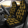 Gold Pineapple Pattern Print Design PP011 Universal Fit Car Seat Covers-JorJune