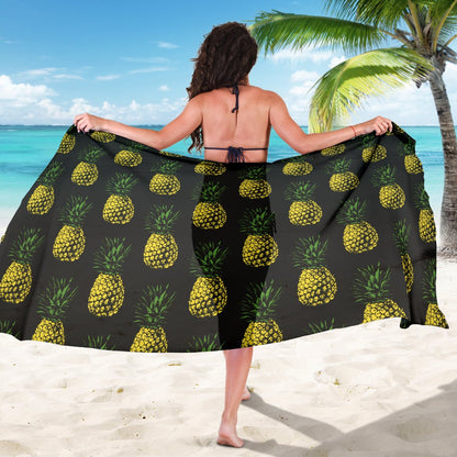 Gold Pineapple Sarong Pareo Wrap