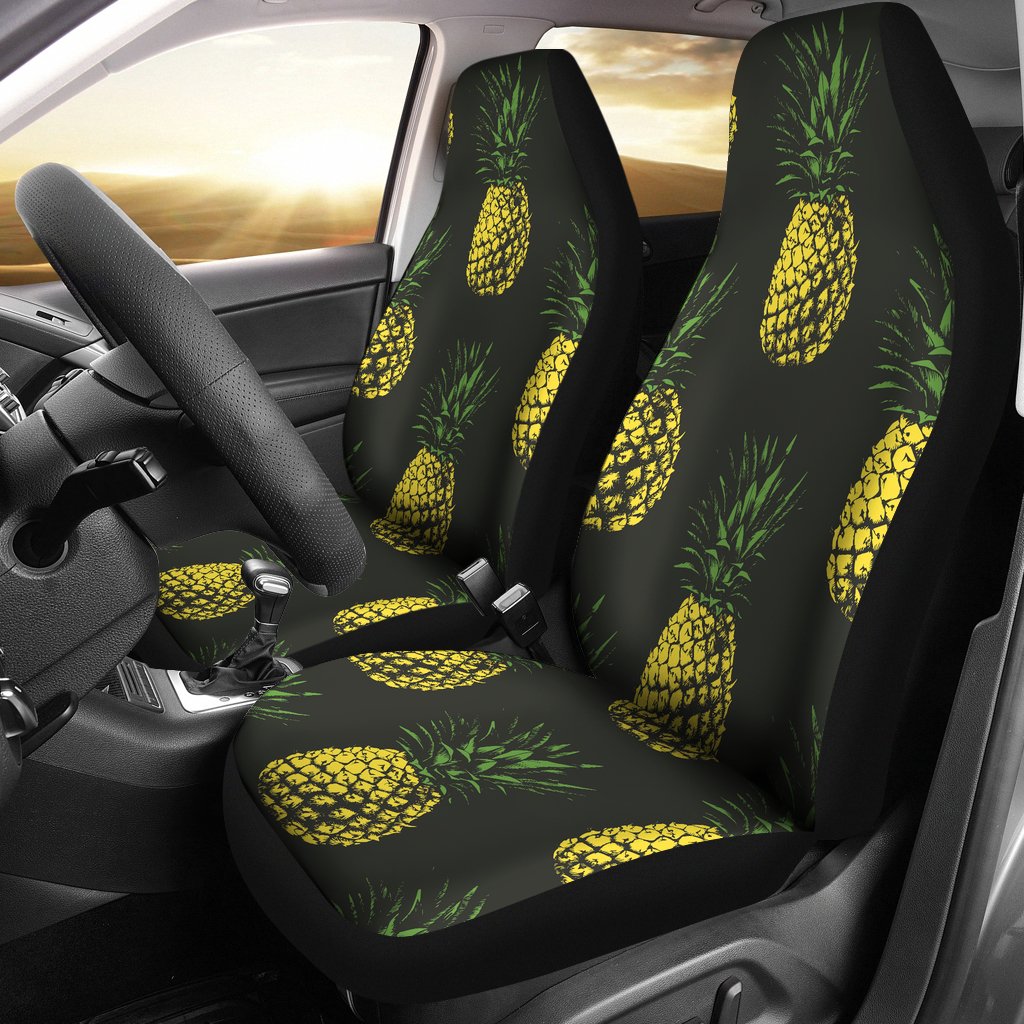 Gold Pineapple Universal Fit Car Seat Covers